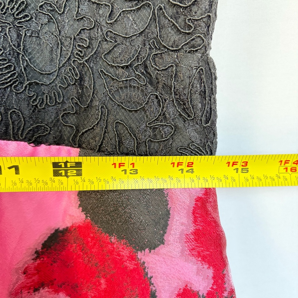 Tuckernuck Jacquard Joss Midi Dress Sz M Cerise Begonia Blossom Eyelet Lace NWT - Picture 10 of 16